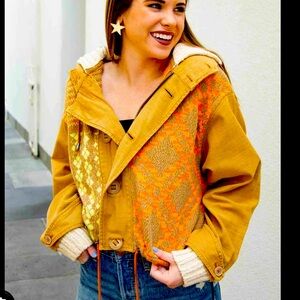 Free people Reno Knit hooded jacket